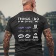 Divertido Amante De Los Súper Autos Cosas Que Hago En Mi Coche De Tiempo Libre Camiseta Hombre Estampado Espalda Regalos para ancianos