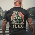 Divertido Bodybuilder Tyrannosaurus Flex Gym T-Rex Dinosaur Camiseta Hombre Estampado Espalda Regalos para ancianos