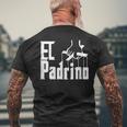Divertido El Padrino Para Padrino Español Camiseta Hombre Estampado Espalda Regalos para ancianos