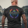 Dolce And Lgbtq Banane Pride Grafik Niedlich Regenbogen T-Shirt mit Rückendruck Geschenke für alte Männer