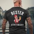 Doner Man With Doner Kebab T-Shirt mit Rückendruck Geschenke für alte Männer