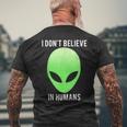 I Don't Believe In HumansT-Shirt mit Rückendruck Geschenke für alte Männer