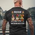 Drei Zwerge Passende Familie Frohe Weihnachten T-Shirt mit Rückendruck Geschenke für alte Männer