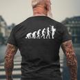 Dudelsack Evolution Dudelsackspieler Schottland Geschenk T-Shirt mit Rückendruck Geschenke für alte Männer