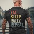 Eat Sleep Rally Repeat Rally Driving T-Shirt mit Rückendruck Geschenke für alte Männer