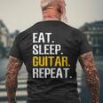 Eat Sleep Répétition De Guitare – Cadeau Pour Guitariste Et Amateur De Guitare T-shirt imprimé au dos Cadeaux pour les vieillards