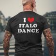 Me Encanta Italo Dance Me Encanta Italo Dance Camiseta Hombre Estampado Espalda Regalos para ancianos