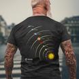 Esa Sistema Solar Planetas Sol Orbita Camiseta Hombre Estampado Espalda Regalos para ancianos