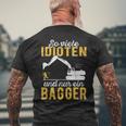 Excavator Driver Digger Guide Construction Worker Construction Nur Ein Digger T-Shirt mit Rückendruck Geschenke für alte Männer