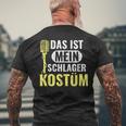 Fancy Dress Folk Music Das Ist Mein Schlager Costume T-Shirt mit Rückendruck Geschenke für alte Männer