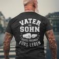 Father Son Best Friends For Life Slogan Fiste T-Shirt mit Rückendruck Geschenke für alte Männer