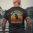 My Favorite Holiday Groundhog Day Sunset 2025 Men's T-shirt Back Print Gifts for Old Men