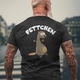 Fettchen Ferret T-Shirt mit Rückendruck Geschenke für alte Männer