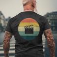 Film Flapintage I Filmmaker Motif For Cameraman T-Shirt mit Rückendruck Geschenke für alte Männer