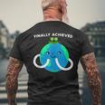 Finally Achieved World Peace On Earth Pun World Peas Tank Top Men's Back Print T-Shirt Gifts for Old Men