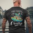 My First Cruise 2025 Cute Family Vacation Cruising Men's T-shirt Back Print Gifts for Old Men
