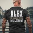 First Name Alex Name Alex T-Shirt mit Rückendruck Geschenke für alte Männer