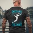 Fistball Legend Fistball Player Fist Baller T-Shirt mit Rückendruck Geschenke für alte Männer