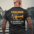 Flugelhorn Flügelhornist Instrument Slogan T-Shirt mit Rückendruck Geschenke für alte Männer