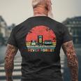 Never Forget Floppyhs Cassette Retrointage Divertido Camiseta Hombre Estampado Espalda Regalos para ancianos