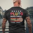 Never Forget Pluto Retrointage 1930 2006 Idea T-Shirt mit Rückendruck Geschenke für alte Männer