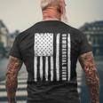 Fourth Of July Shirts For Men American Flag Commercial Diver Tank Top Men's Back Print T-Shirt Gifts for Old Men