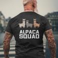 Alpaca For Alpaca Squad Lovers T-Shirt mit Rückendruck Geschenke für alte Männer