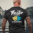 Theatre Lovers Theatre Quote S T-Shirt mit Rückendruck Geschenke für alte Männer