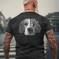 Beagle For Beagle Puppy Lovers Camiseta Hombre Estampado Espalda Regalos para ancianos