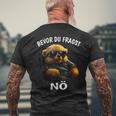 Bevor Du Frachen T-Shirt mit Rückendruck Geschenke für alte Männer