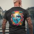 Dolphins Caribbean T-Shirt mit Rückendruck Geschenke für alte Männer