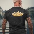 Fries Fast Food Chips In Your Bag T-Shirt mit Rückendruck Geschenke für alte Männer