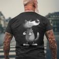 Grey Wolf I Wolves Wild Animal Nature Wolves T-Shirt mit Rückendruck Geschenke für alte Männer