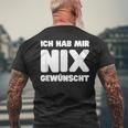 Ich Hab Mir Nix Wunscht T-Shirt mit Rückendruck Geschenke für alte Männer