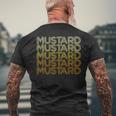 Mustard Vintage Parody Cool Hip Hop Music Graphic Men's T-shirt Back Print Gifts for Old Men