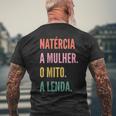 Portuguese First Name Natércia Camiseta Hombre Estampado Espalda Regalos para ancianos