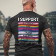 Gay Pride Lgbt Support Trans Pan Lesbian Bi Equality T-Shirt mit Rückendruck Geschenke für alte Männer