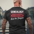 Genealogía Hobby Historia Familiar Ancestry Research Árbol Genealógico Camiseta Hombre Estampado Espalda Regalos para ancianos