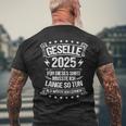 Geselle 2025 Gesellenprüfung Gesellenbrief T-Shirt mit Rückendruck Geschenke für alte Männer