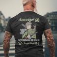 Hunter Birthday Over 60 Years T-Shirt mit Rückendruck Geschenke für alte Männer