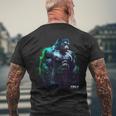 Gorilla Monkey Gym Wear Bodybuilding Workout Motivation T-Shirt mit Rückendruck Geschenke für alte Männer