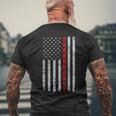 Granddaddy Fathers Day Vintage Patriotic American Flag Men's T-shirt Back Print Gifts for Old Men