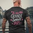 Grande Soeur 2025 Cadeau Jeais Être Grande Soeur 2025 T-shirt imprimé au dos Cadeaux pour les vieillards