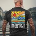 Graphiqueintage De La Nature Artistique Et Des Montagnes Du Montana T-shirt imprimé au dos Cadeaux pour les vieillards