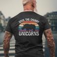 Guardar Los Unicornios Gorditosintage Rinoceronte Derechos Animales Divertido Camiseta Hombre Estampado Espalda Regalos para ancianos