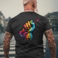 Guitare Électrique Colorés Les Musiciens Rock Guitariste T-shirt imprimé au dos Cadeaux pour les vieillards