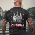 Gurrwa Dove Polska Kurwa For Proud Poland T-Shirt mit Rückendruck Geschenke für alte Männer