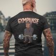 Gympanse Bodybuilding Fitness Gym T-Shirt mit Rückendruck Geschenke für alte Männer