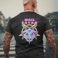 Hail Satan Goat Pentagram Kawaii Pastel Goth Gothiqueêtements T-shirt imprimé au dos Cadeaux pour les vieillards