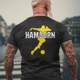 Hamborn Football Kicken Fan Nrw Stadium Yellow T-Shirt mit Rückendruck Geschenke für alte Männer